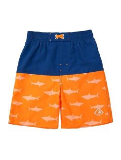 Rokka&Rolla Toddler Boys' Swim Trunks with Mesh Liner UPF 50+