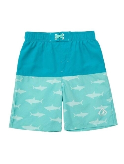 Rokka&Rolla Toddler Boys' Swim Trunks with Mesh Liner UPF 50+