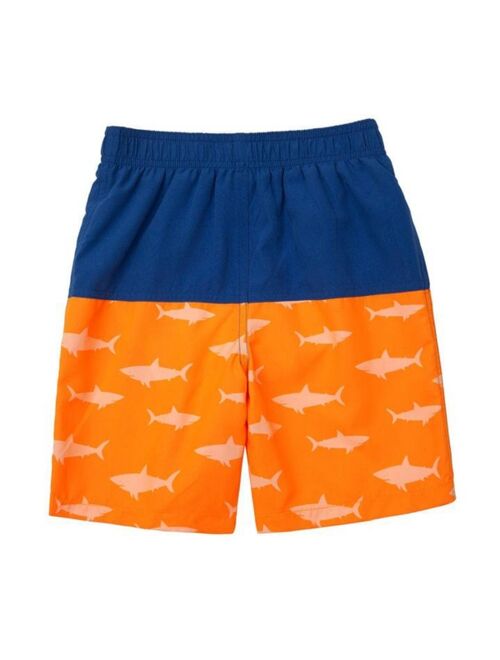 Rokka&Rolla Toddler Boys' Swim Trunks with Mesh Liner UPF 50+