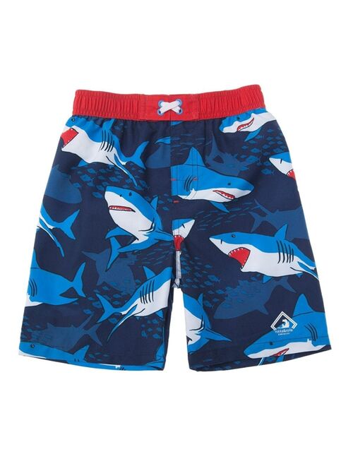 Rokka&Rolla Toddler Boys' Swim Trunks with Mesh Liner UPF 50+