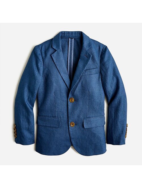 Boys&apos; Ludlow unstructured suit jacket in linen