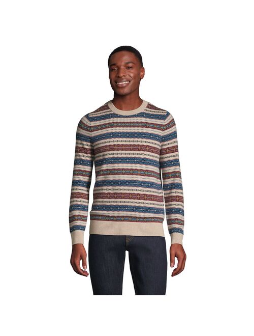 lands end Men's Lands' End Fine Gauge Cashmere Sweater