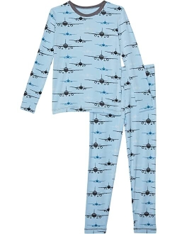 Kickee Pants Kids Long Sleeve Pajama Set (Toddler/Little Kids/Big Kids)