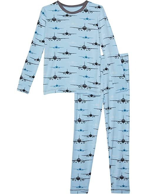 Kickee Pants Kids Long Sleeve Pajama Set (Toddler/Little Kids/Big Kids)