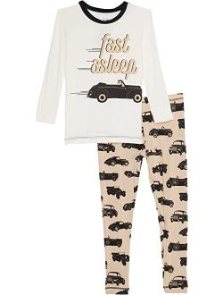 Kickee Pants Kids Long Sleeve Graphic Pajama Set (Toddler/Little Kids/Big Kids)