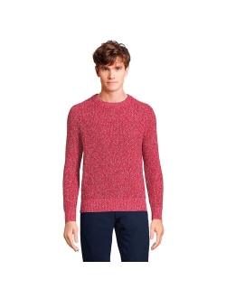 lands end Men's Lands' End Cotton Drifter Shaker Sweater