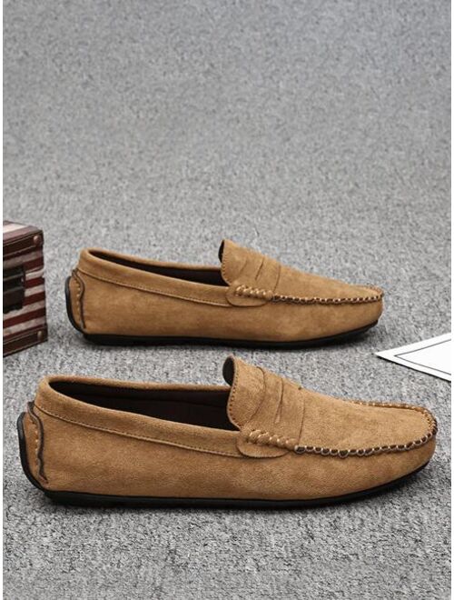 Shein LUMEET Shoes Men Stitch Detail Penny Loafers