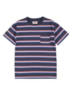 Big Boys Relaxed Fit Striped Pocket T-shirt