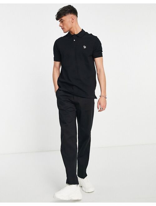 PS Paul Smith zebra logo polo in black