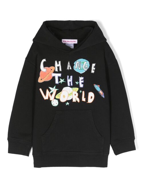 Kids Worldwide Change the World conscious hoodie