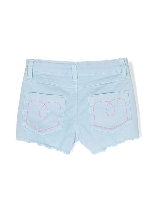 Billieblush sequinned denim shorts