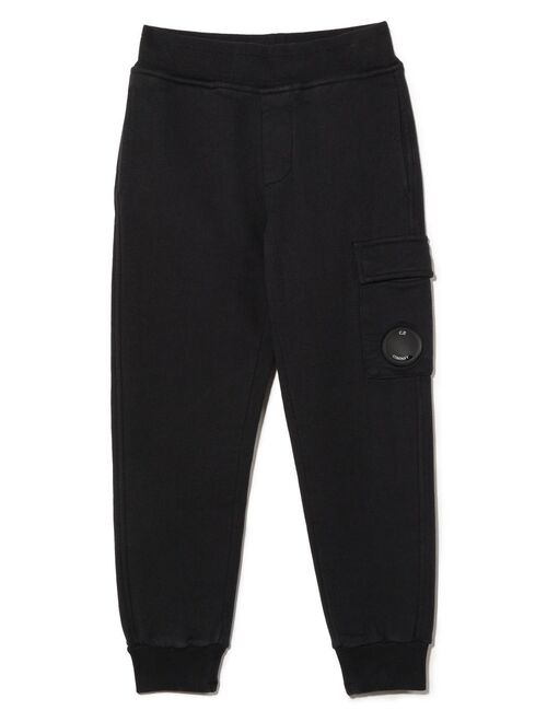 C.P. Company Kids Lens-detail cotton track pants