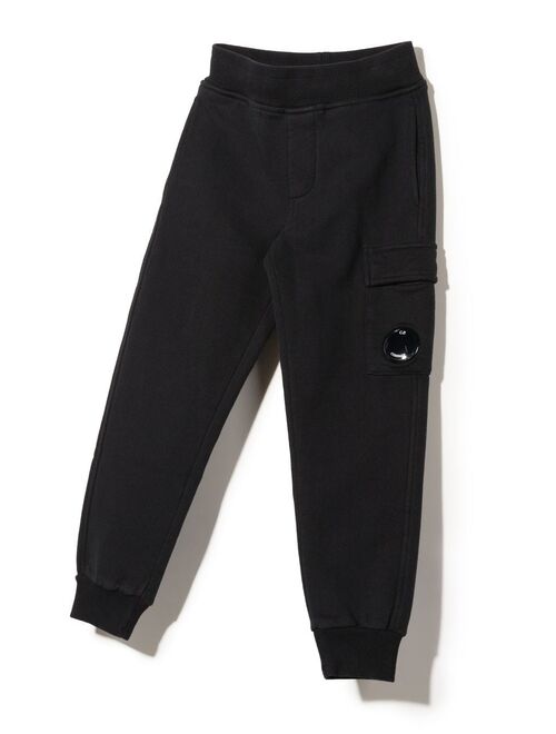 C.P. Company Kids Lens-detail cotton track pants