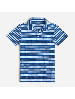 Boys' short-sleeve polo shirt in stripe