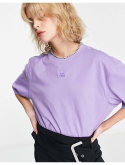 essentials trefoil t-shirt in lilac