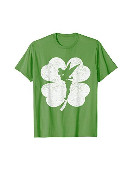 Disney Tinker Bell Shamrock Silhouette St. Patrick's Day T-Shirt