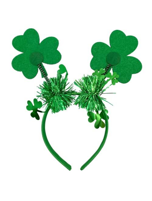 Needzo St. Patrick's Day Sequin Headband, Green Hair Accessory for Holidays and Themed Parties, One Size Fits Most