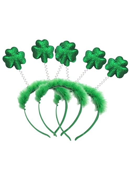 SUNNYPRO St Patricks Day Costume Accessories Shamrock Green Headband