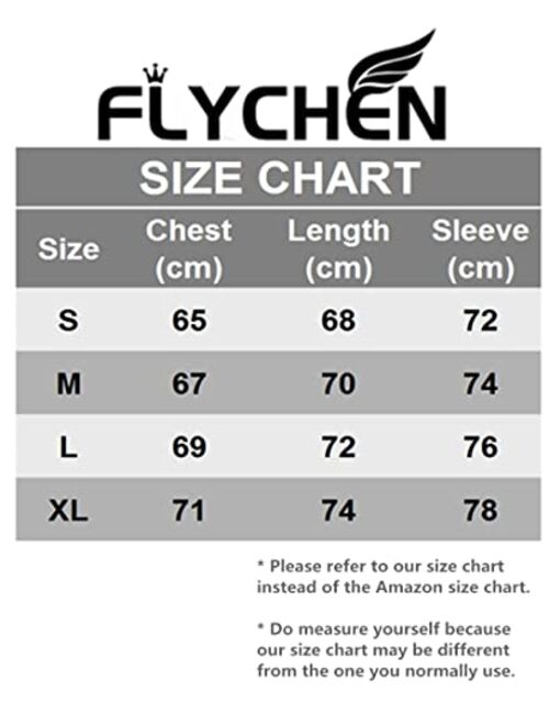 FLYCHEN Men's Hip Hop Couples Long Sleeve Solid Color Unisex Sweatshirt