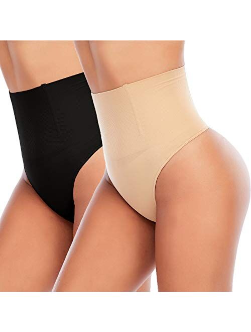 Werena Tummy Control Thong Shapewear for Women Seamless Shaping Thong Panties Body Shaper Underwear