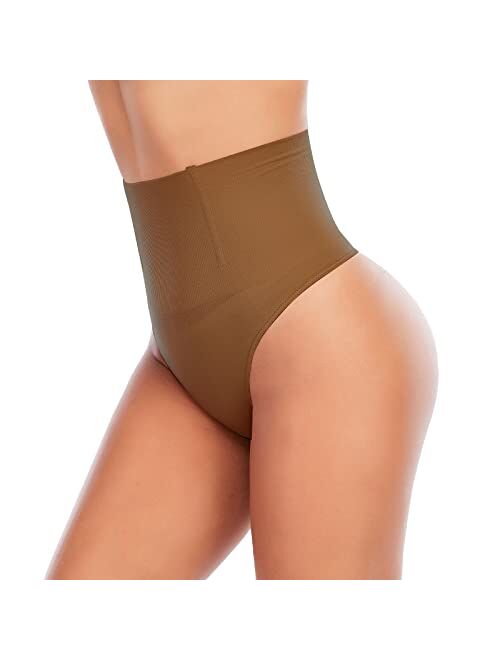 Werena Tummy Control Thong Shapewear for Women Seamless Shaping Thong Panties Body Shaper Underwear