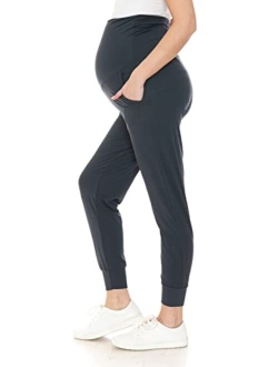 Maternity Pants for Women Over The Belly Pregnancy Joggers Casual Lounge Pants