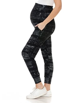 Maternity Pants for Women Over The Belly Pregnancy Joggers Casual Lounge Pants