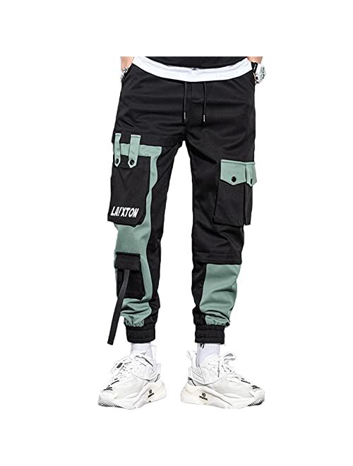 Laixton Mens Cargo Pants Long Unisex Outdoor Fashion Jogging Hip Hop Casual Joggers Pants Streetwear Jogger Sweatpants