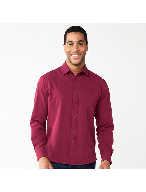 Men's Apt. 9 Slim Untucked-Fit Athleisure Tech Shirt