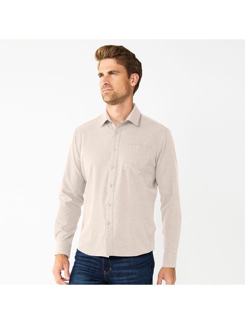 Men's Apt. 9 Slim Untucked-Fit Athleisure Tech Shirt