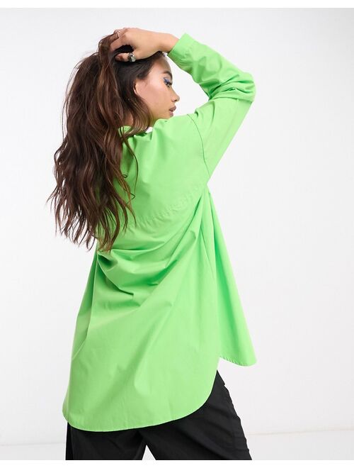 JJXX oversized shirt in green