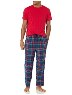 Men's Plaid Flannel Pajama Pant Set