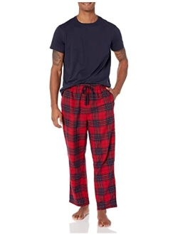 Men's Plaid Flannel Pajama Pant Set