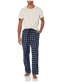 Men's Plaid Flannel Pajama Pant Set