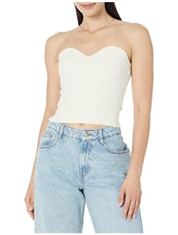 Women's Collette Strapless Cropped Sweater