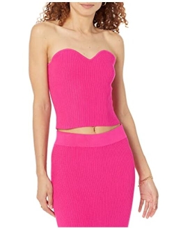 Women's Collette Strapless Cropped Sweater