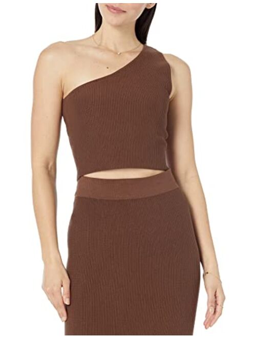 The Drop Women's Kofi Asymmetrical Cropped Sweater