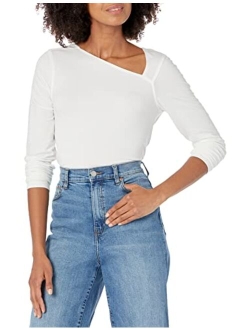 Women's Neil Long-Sleeve Asymmetrical Neckline Top