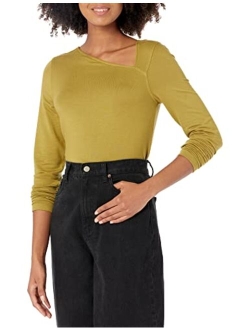 Women's Neil Long-Sleeve Asymmetrical Neckline Top