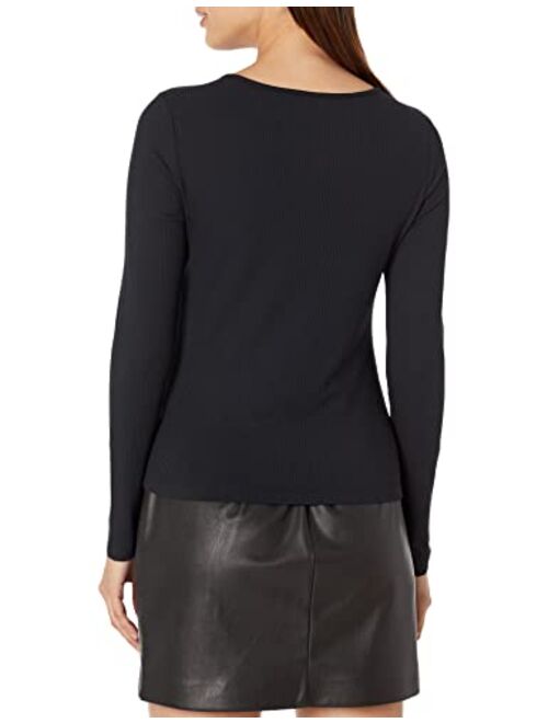 The Drop Women's Doug Long-Sleeve Cut-Out Top