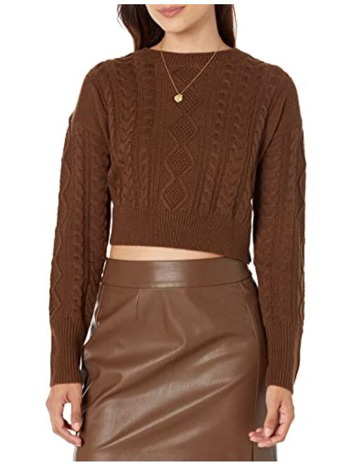 The Drop Women's Waylon Cropped Cable Sweater