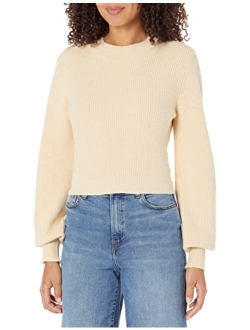 Women's Leonel Mock-Neck Open-Back Sweater