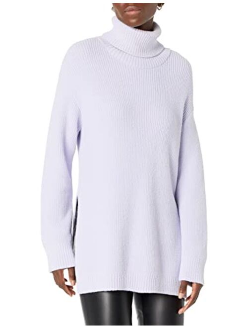 The Drop Women's Grayson Super Sofy Drop-Shoulder Turtleneck Sweater