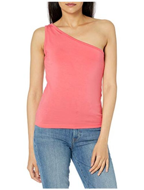 The Drop Women's Payton Asymmetric Fitted One-Shoulder Top