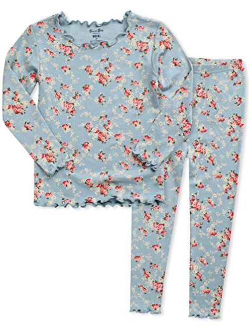 VAENAIT BABY 6M-12Y Kids Unisex Girls & Boys Soft Comfy Modal Tencel Shirring Sleepwear Pajamas 2pcs Set