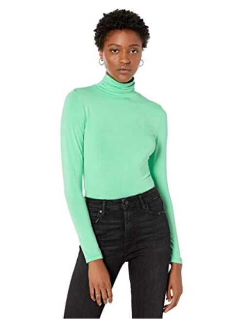 The Drop Women's Phoebe Long-Sleeve Turtleneck Second Skin T-Shirt