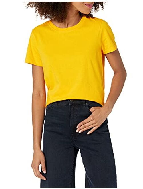 The Drop Women's Courtney Short-Sleeve Tiny Crewneck Jersey T-Shirt