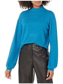 Women's Jaclyn Cut-Out Back Mock-Neck Sweater