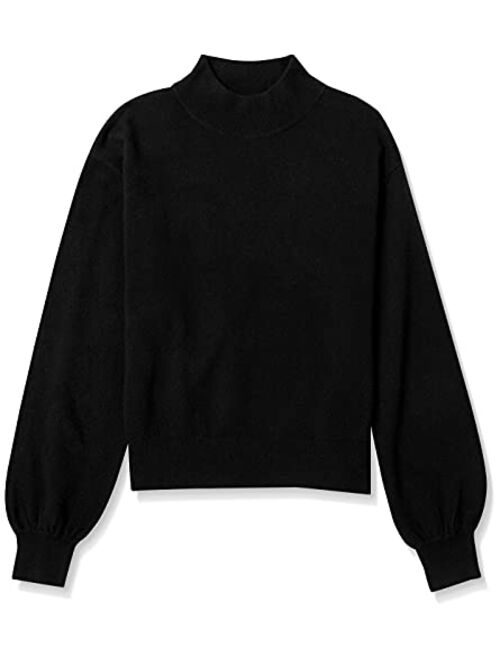 The Drop Women's Jaclyn Cut-Out Back Mock-Neck Sweater