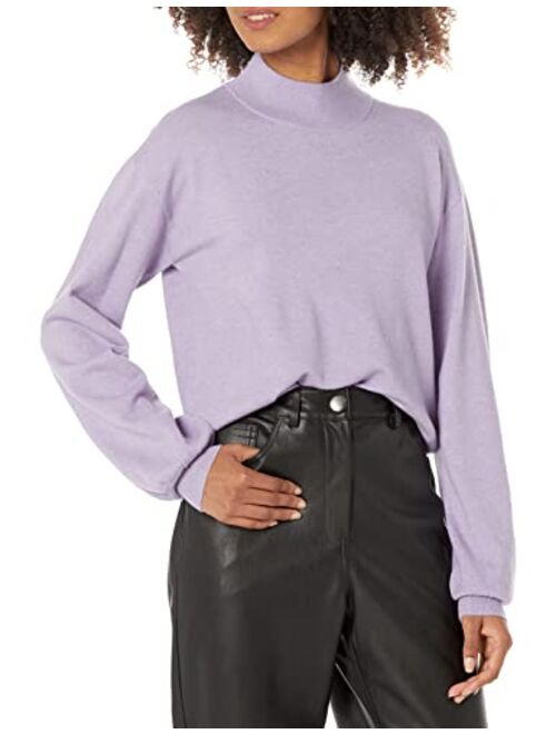 The Drop Women's Jaclyn Cut-Out Back Mock-Neck Sweater